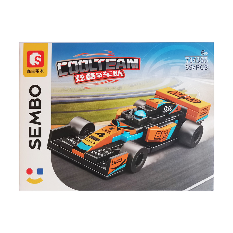 ساختنی 69 تکه مدل ماشین فرمول یک