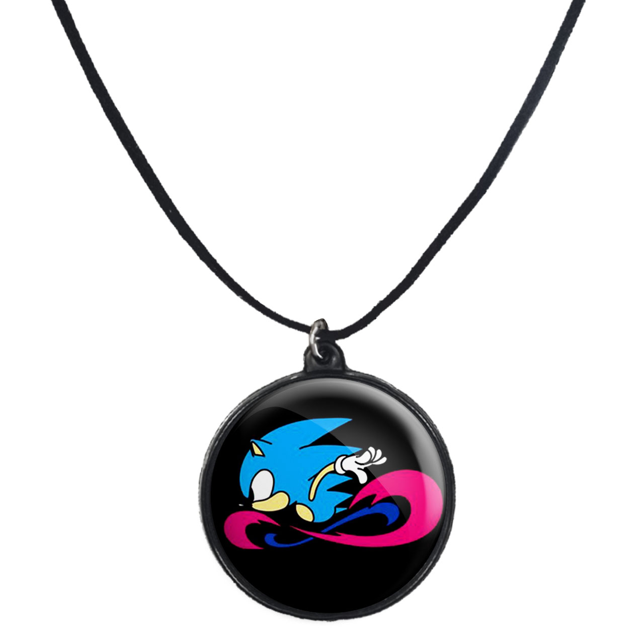 گردنبند پرمانه طرح سونیک کد pmb.15038 مدل دو طرفه