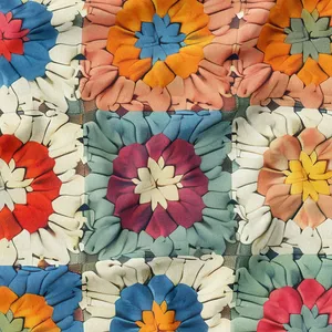 پارچه ملحفه پارچه باما مدل مخمل طرح بافنتی سه بعدی کد 5012936