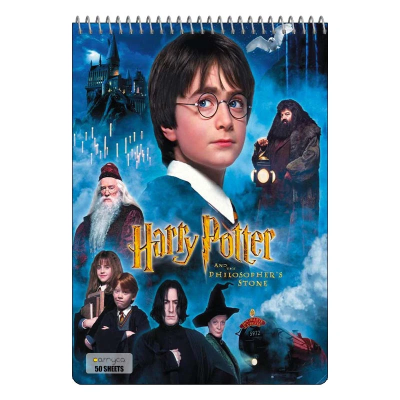 دفتر نقاشی 50 برگ سیمی کارنیکا طرح هری پاتر Harry Potter کد 90229