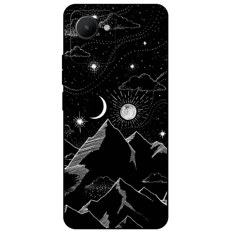 کاور مگافون طرح کوه مدل 8078 مناسب برای گوشی موبایل ریلمی C30 / C30s    
