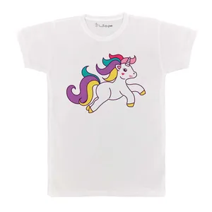 تی شرت بچگانه پرمانه طرح Unicorn کد pmt.3088