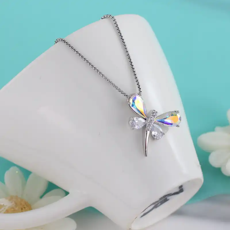 گردنبند زنانه مدل سنجاقکک کد BB434
