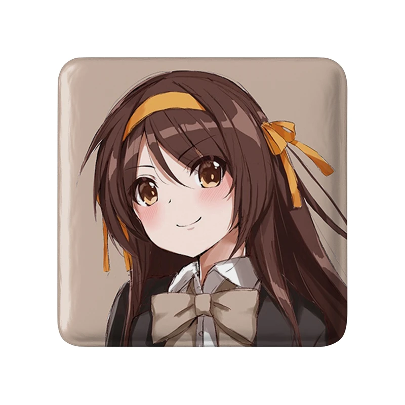 مگنت خندالو طرح هاروهی انیمه ناپدید شدن هارومی سوزومیا The Disappearance of Haruhi Suzumiya  مدل مربعی کد 23110