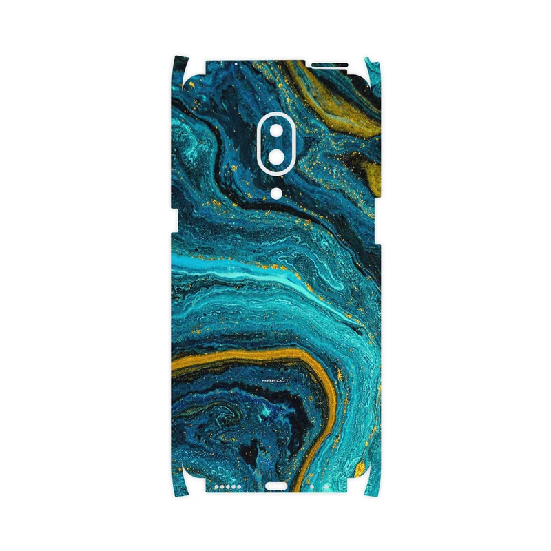 برچسب پوششی ماهوت مدل Turquoise marblewith golden streaks-FullSkin مناسب برای گوشی موبایل لنوو Z5 Pro