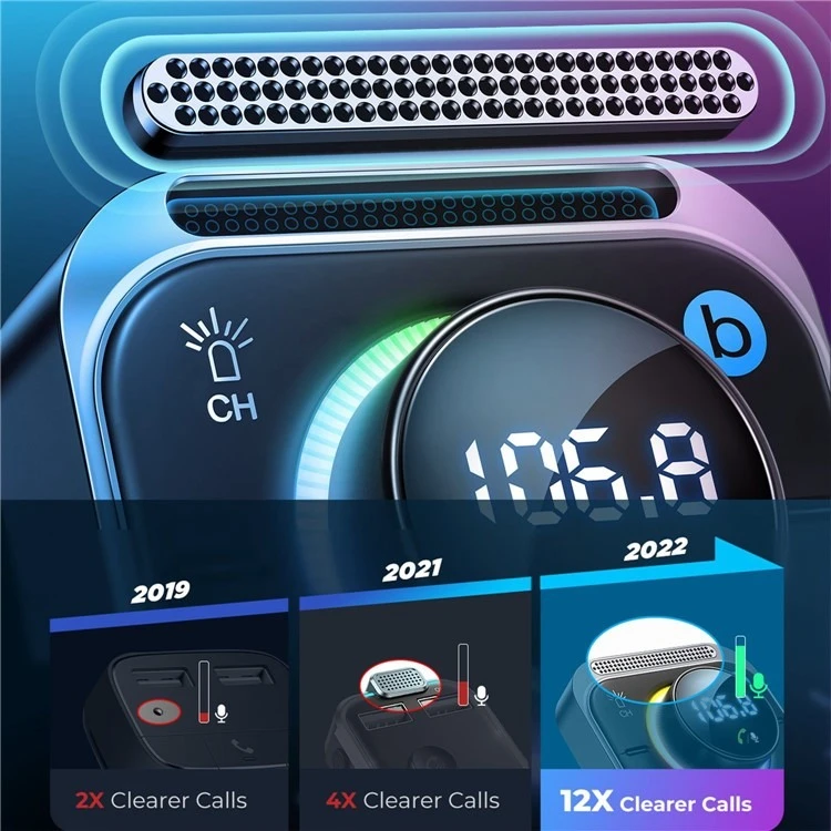 عکس شماره 6 : پخش کننده اف ام خودرو و شارژر فندکی جوی روم مدل jr-cl18