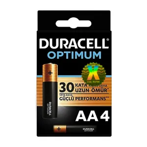 باتری قلمی دوراسل مدل ALKALINE OPTIMUM 1.5V XRAY بسته چهار عددی