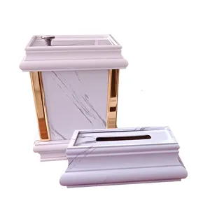 ست سطل و جای دستمال طرح استونیت 