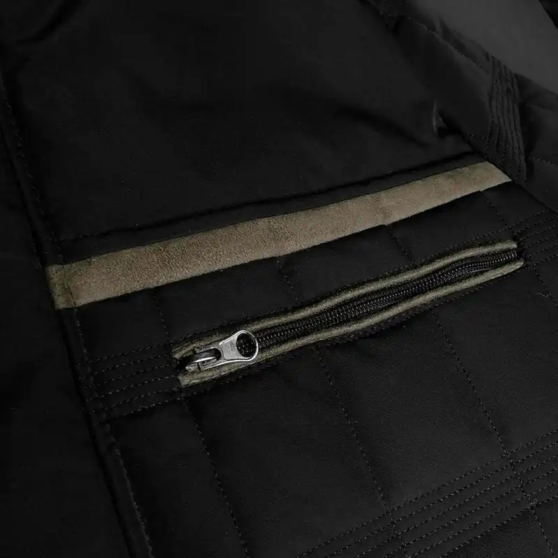 کاپشن مردانه دیورسو مدل شش خط رنگ مشکی