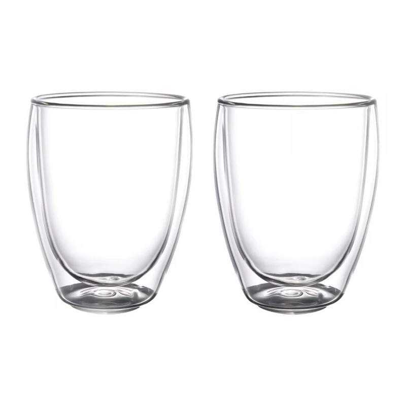 لیوان مدل دوجداره بی دسته کد 350ML بسته 2 عددی