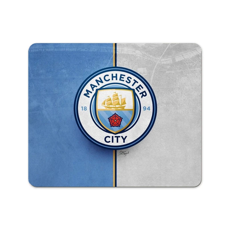  ماوس پد پاد آفرین طرح باشگاه منچستر سیتی کد 38 سایز 19*24 سانتی متر