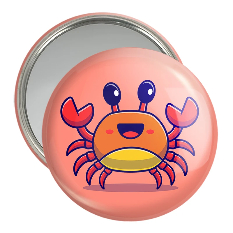 آینه جیبی خندالو مدل حیوانات بامزه خرچنگ کد 29737