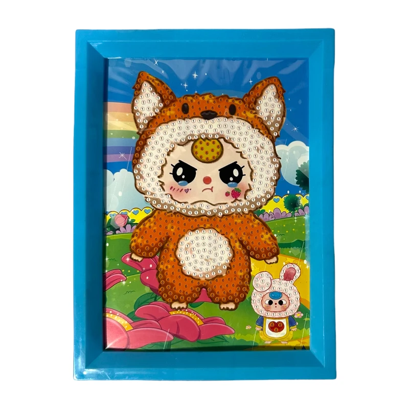 بازی آموزشی مدل ساخت تابلو نقاشی الماسی قاب دار طرح ملودی