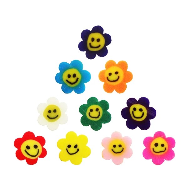 مهره دستبند مدل فیمو گل کد AD 113 بسته 10 عددی