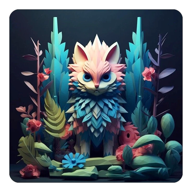 مگنت کاکتی طرح حیوانات رنگی مدل mp25782