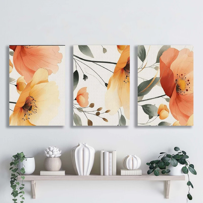 تابلو شاسی آتریسا مدل آبستره ATA102 مجموعه سه عددی