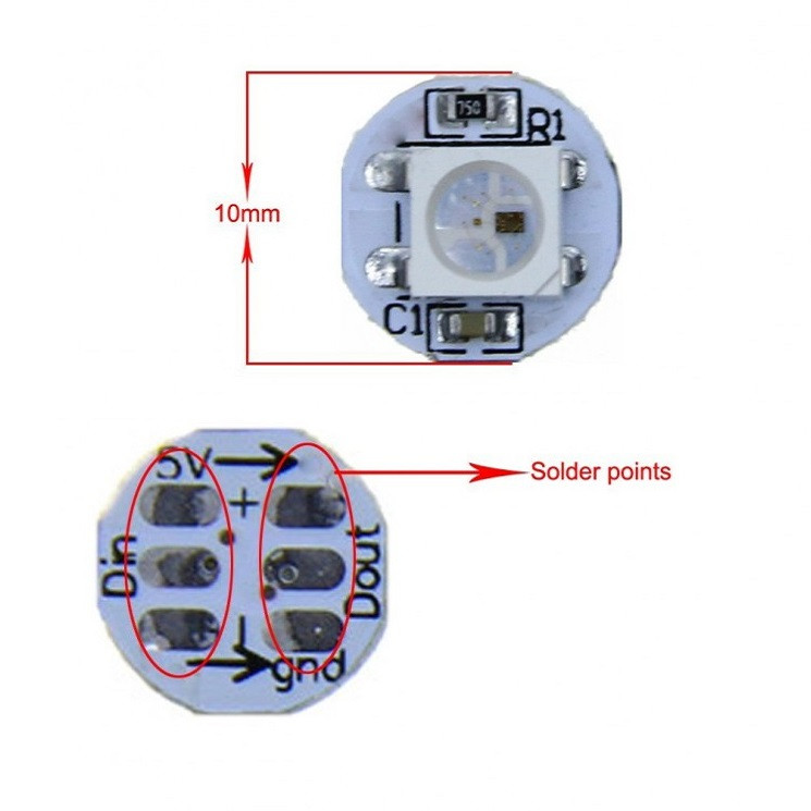 ماژول LED RGB مدل WS2812 کد M1