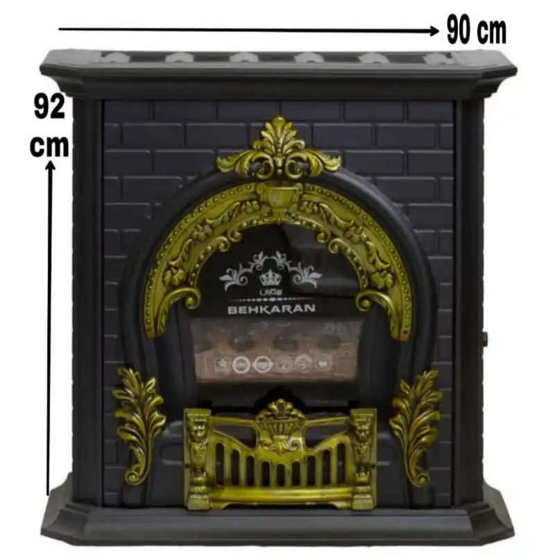 بخاری گازی بهکاران طرح پرنس گارد دار مدل شومینه T-36000