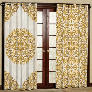 پرده مدل طرح دار مخمل پانچی کد 1042L سایز 140x280 سانتی متر