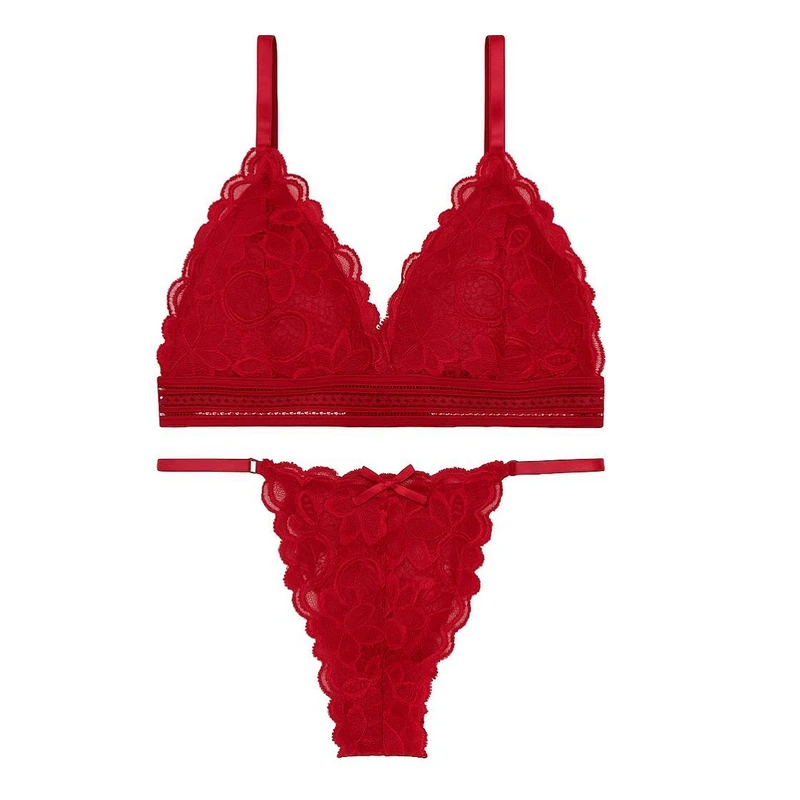 ست شورت و سوتین زنانه مدل گیپور 8001