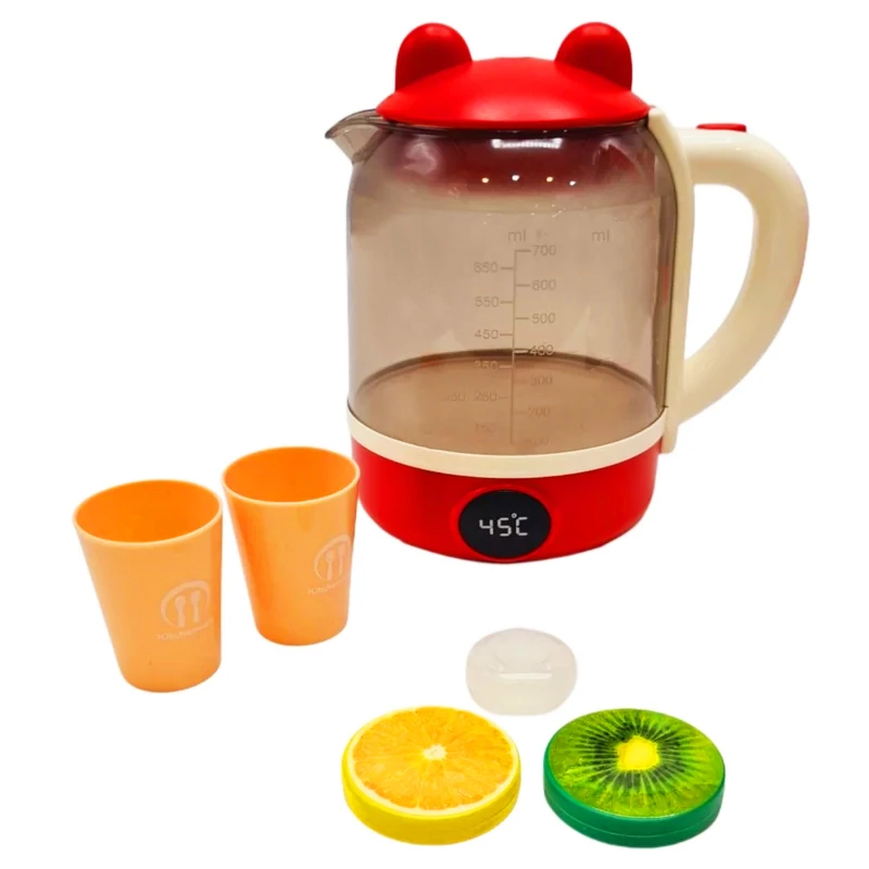 اسباب بازی مدل کتری بخار کن طرح وسایل دار کد HJ-605 مجموعه 6 عددی 