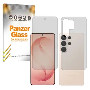 Panzer Glass Hydrogel model Matte Screen Protector for Samsung Galaxy S26 Ultra mobile phone along with the back protector