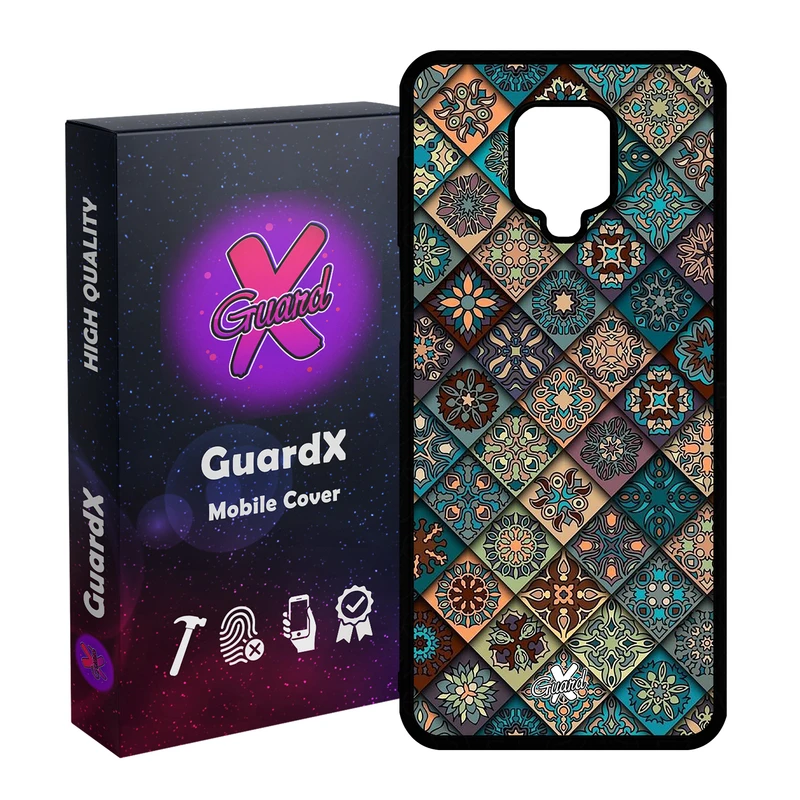کاور گارد ایکس طرح Tile مدل Glass10093 مناسب برای گوشی موبایل شیائومی Redmi Note 9S / Note 9 Pro / Note 9 Pro Max