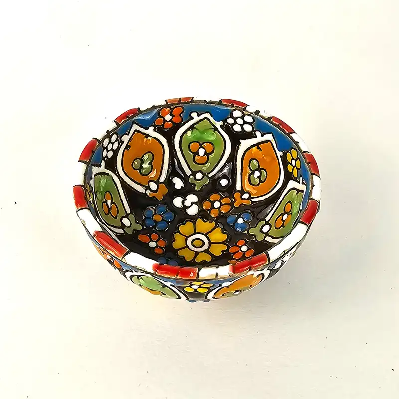 پیاله مینا کاری مدل ترشی خوری