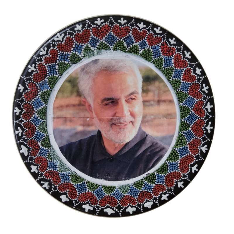 بشقاب دیوار کوب سفالی کد 9