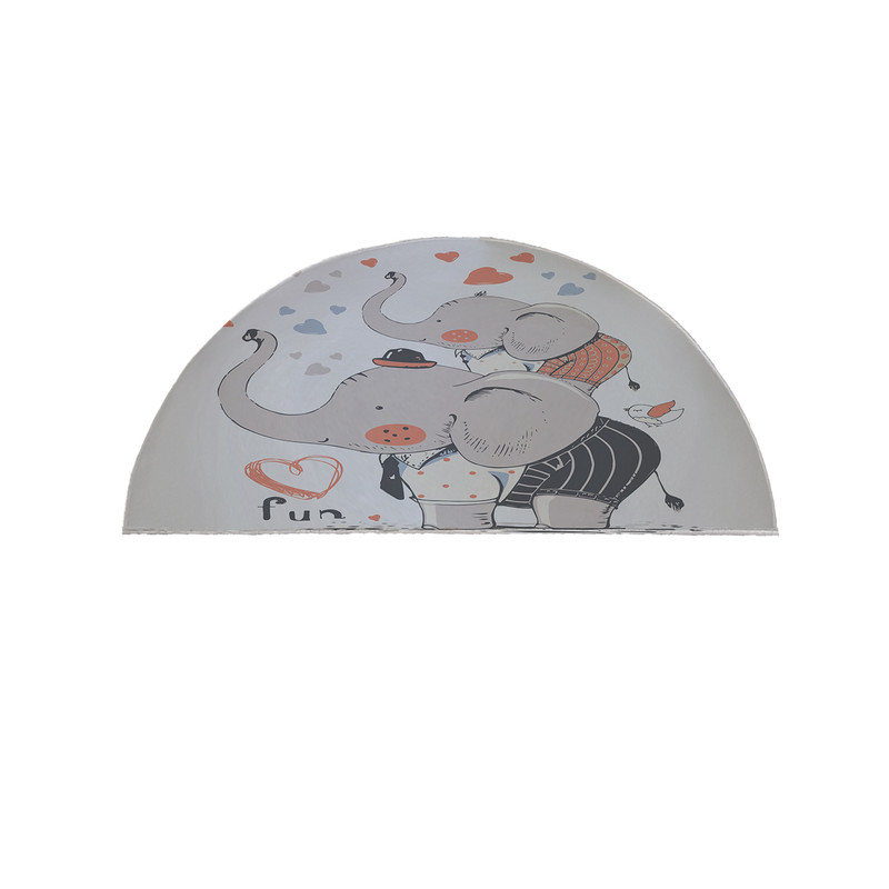  پادری مدل نیم دایره طرح کودک فیل کد 9029 سایز 90×45 سانتی متر