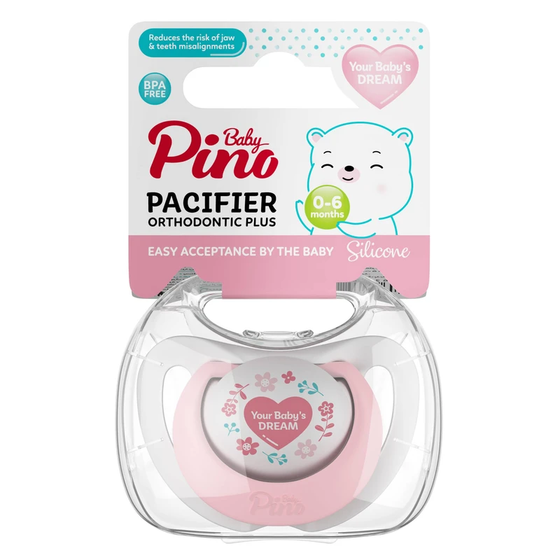 پستانک ارتودنسی پینو بیبی مدل قلب مناسب 0 - 6 ماه