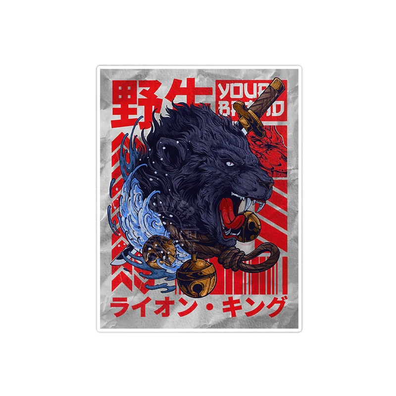    استیکر لپ تاپ ویندی دیزاین طرح ژاپن مدل 1454