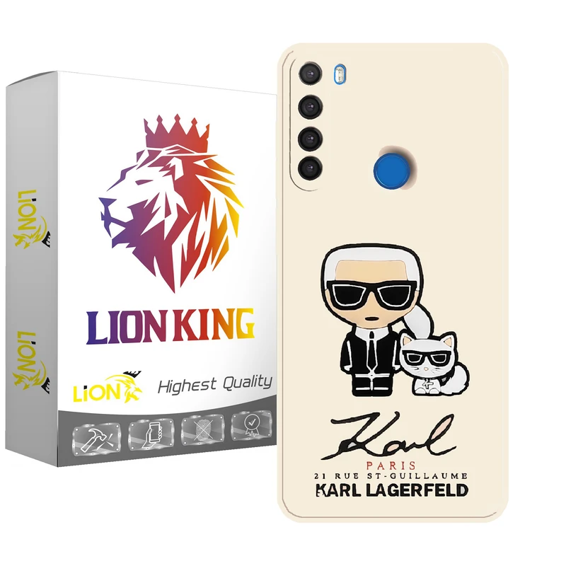   کاور لاین کینگ مدل مرد وگربه 3d keremii  مناسب برای گوشی موبایل شیائومی Redmi Note 8