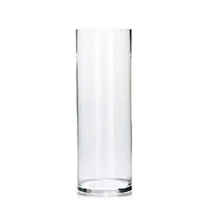 گلدان دکوری مدل شیشه ای استوانه ای کد 0820