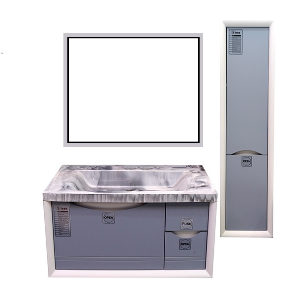 ست کابینت و روشویی مدل پرنیان به همراه باکس و آینه