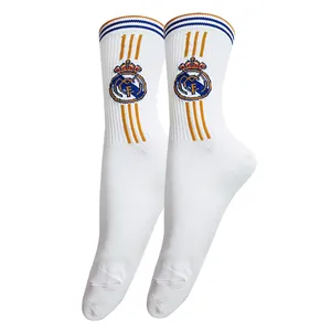 جوراب ساق بلند مردانه تن پوش هنگامه مدل کش اسپرت فوتبالی رئال مادرید 
