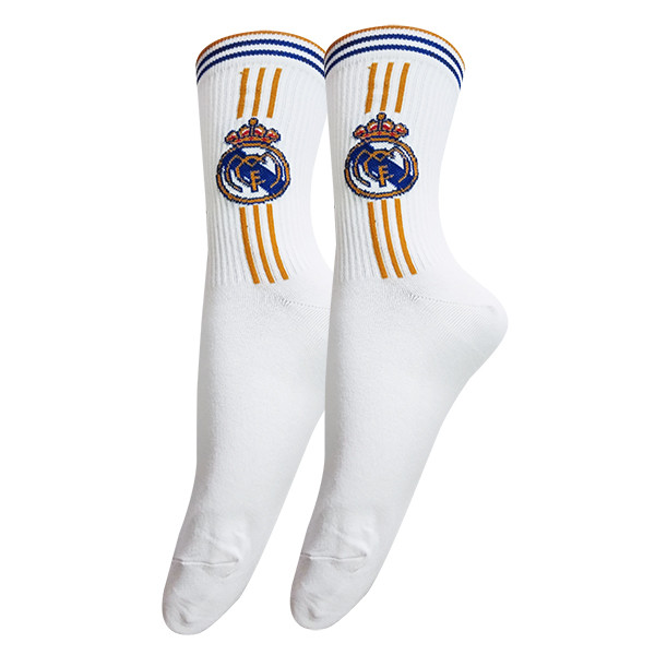 جوراب ساق بلند مردانه تن پوش هنگامه مدل کش اسپرت فوتبالی رئال مادرید 