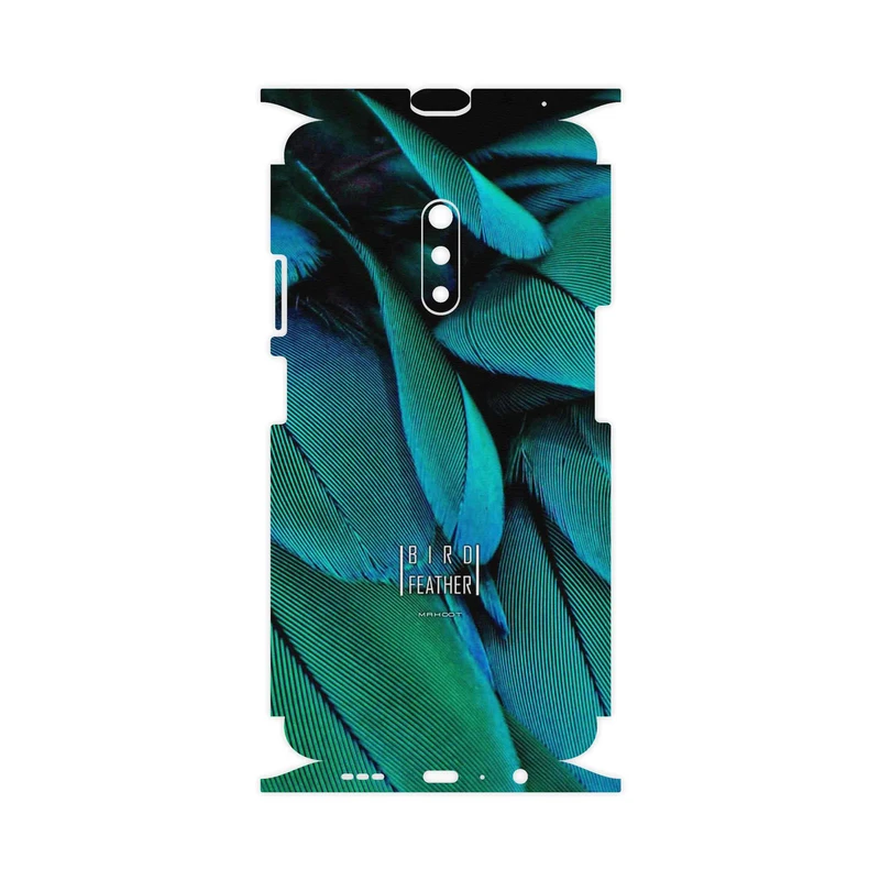 برچسب پوششی ماهوت مدل Green Feather-FullSkin مناسب برای گوشی موبایل اپو Realme X