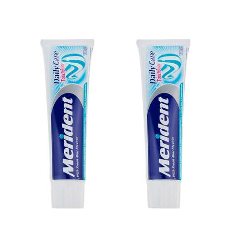 خمیر دندان سفید کننده مریدنت سری Fluoride Plus مدل Mint وزن 130گرم بسته 2 عددی