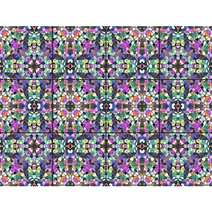 تایل سقفی آسمان مجازی مدل هزار رنگ کد 320 سایز 60x60 سانتی متر مجموعه 12 عددی