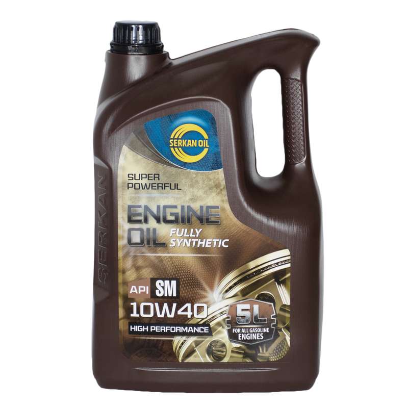 روغن موتور خودرو سرکان مدل تمام سنتتیک کد SM10W40 حجم 5000 میلی لیتر