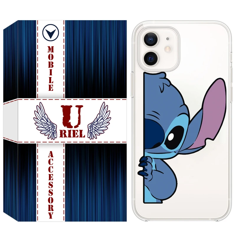 کاور یوریل مدل Clear کد 74 طرح استیچ مناسب برای گوشی موبایل اپل iPhone 12