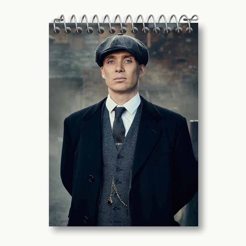 دفتر یادداشت 50 برگ خندالو مدل کیلین مورفی سریال پیکی بلایندرز Peaky Blinders کد 4586