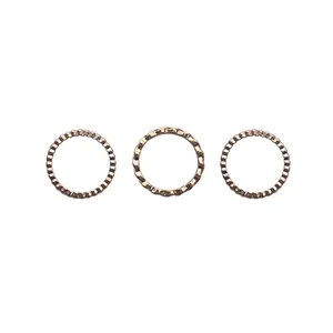 انگشتر زنانه مدل زنجیر مجموعه 3 عددی