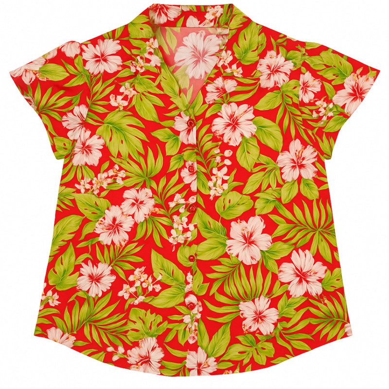 شومیز آستین کوتاه یقه برگردان زنانه کد 2811