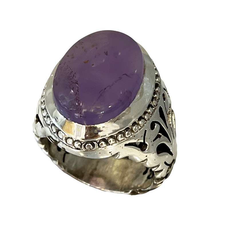 انگشتر نقره مردانه مدل دستساز مزین عقیق یمنی کبود کد 324-0 انگشتر نقره مردانه مدل دستساز مزین عقیق یمنی کبود کد 324-0