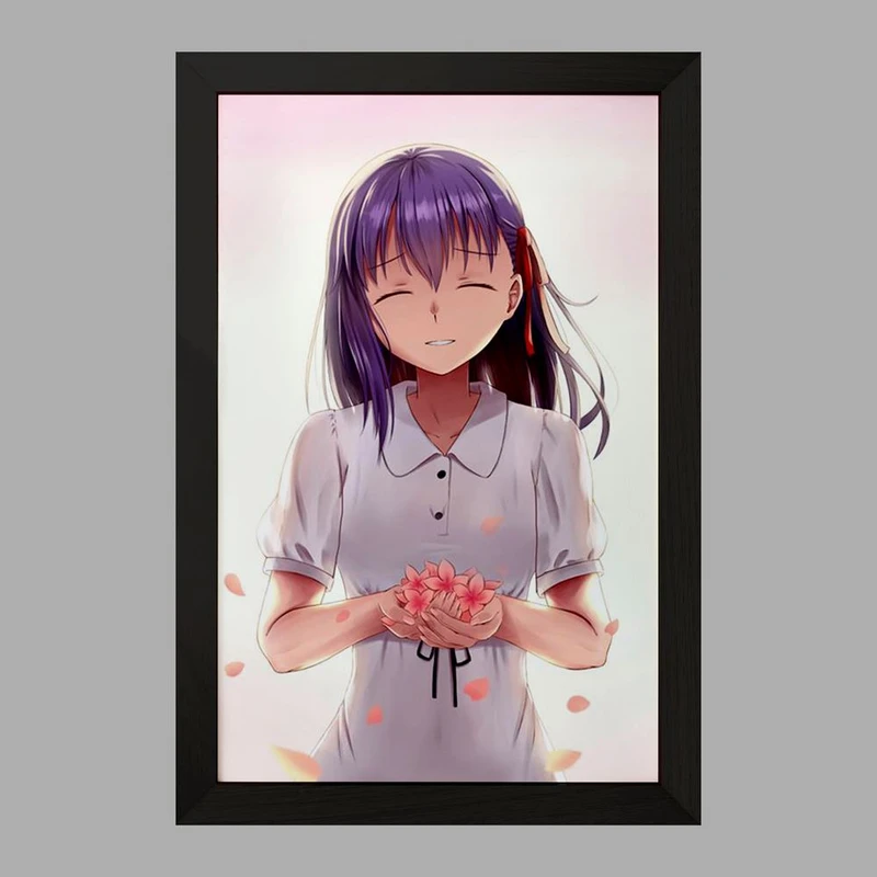 تابلو خندالو مدل ساکورا انیمه فیت استی نایت Fate Stay Night  کد 22808
