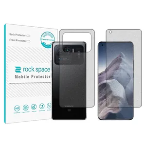 Matte Rockspace HyMTT screen protector suitable for the Xiaomi Mi 11 Ultra mobile phone along with the back of the phone