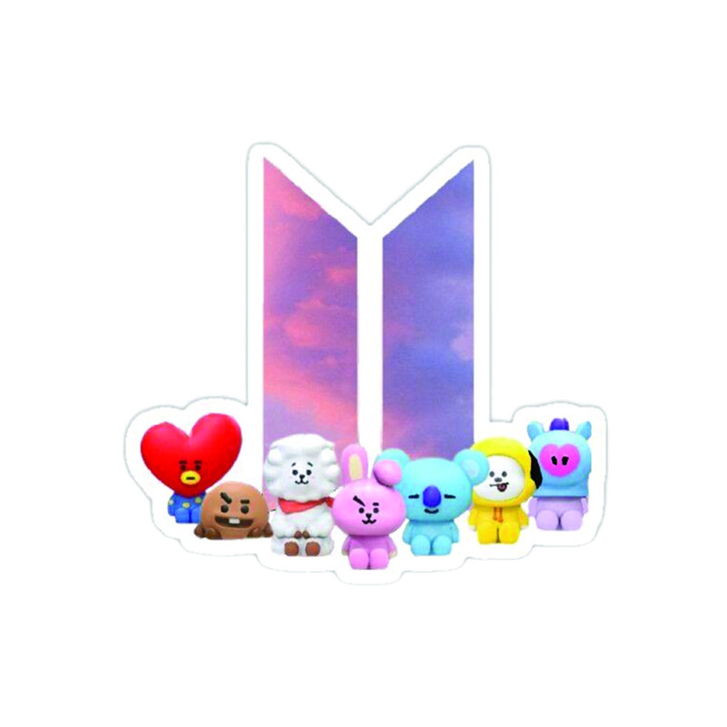 استیکر لپ تاپ طرح BTS کد 2973