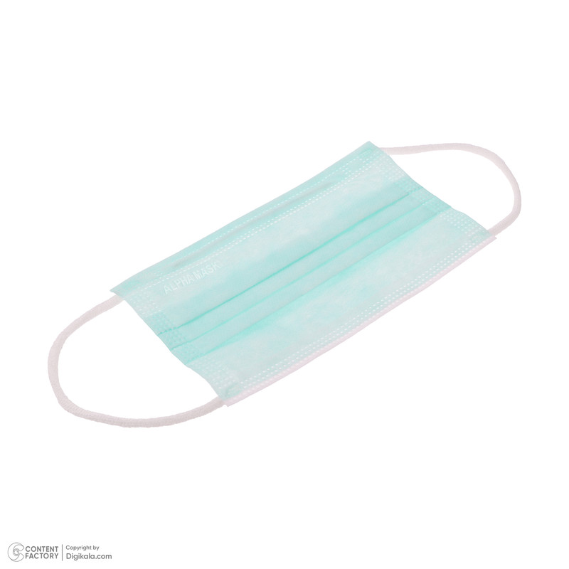 ماسک تنفسی آلفا طب مدل سه لایه بسته 50 عددی